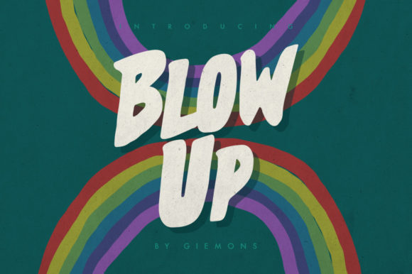 Blow Up: The Paint-Brushed Display Font Redefining Creative Expression