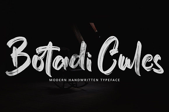 Botadi Cules: A Brushed and Chic Handwritten Font for Modern Design