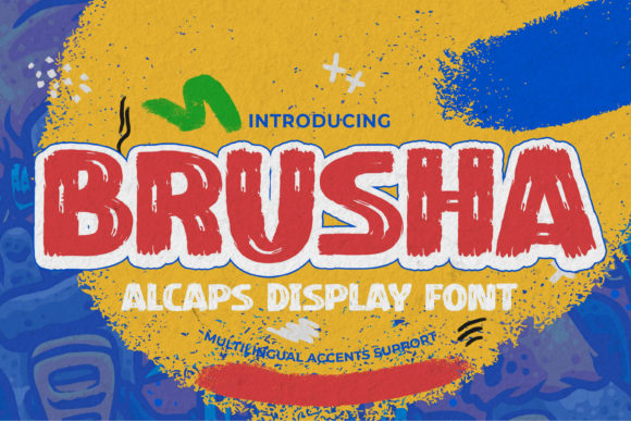 Brusha: A Bold Display Font for High-Impact Visuals