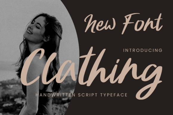 Clathing: A Brushed Script Font for Authentic Branding
