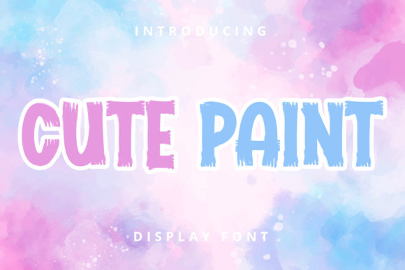 Cute Paint: A Playful Display Font