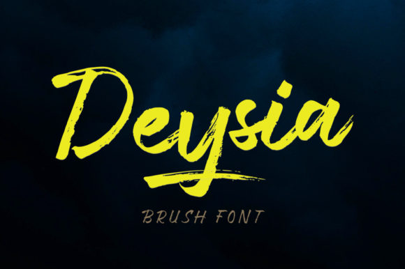 Deysia: A Chic Brushed Handwritten Font for Modern Creators
