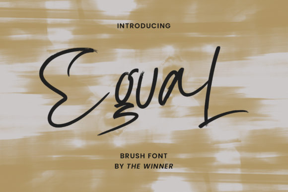 Egual: A Paint-Brushed Script Font for Authentic Design