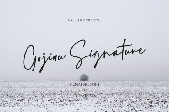 Gojiau: A Paint-Brushed Script Font for Authentic Design