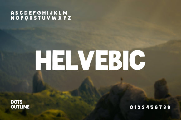 Helvebic: A Paint Brushed Display Font for Bold Branding