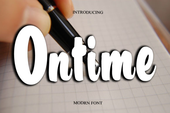 Ontime: A Balanced Brushed Script for Modern Design