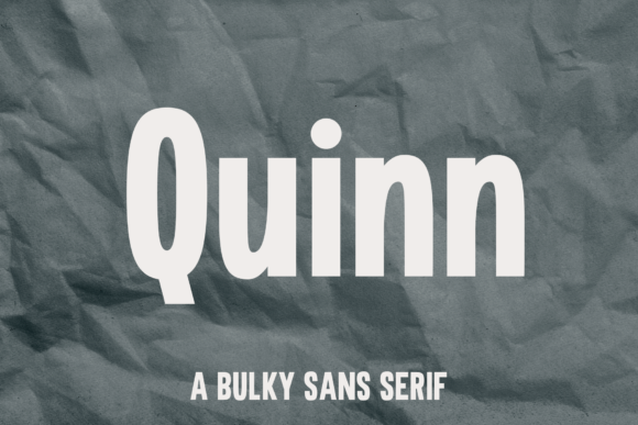 Quinn: A Bold Sans Serif for Creative Branding