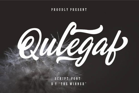 Qulegaf: A Paint Brushed Script Font for Creative Projects