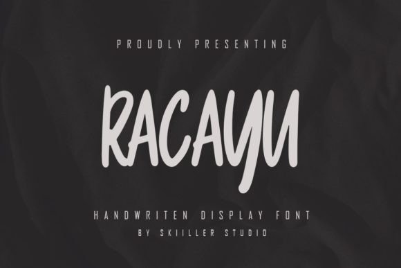 Racayu: A Modern Paint-Brushed Handwritten Font