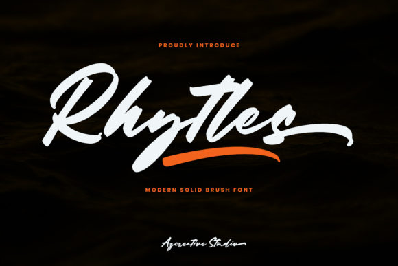 Rhytles: A Cool Brushed Handwritten Font for Design