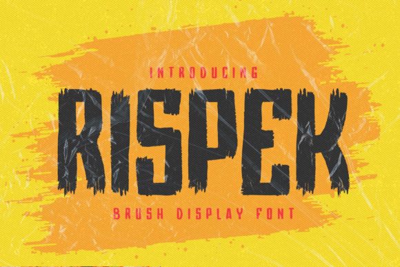 Rispek: The Textured Display Font Defining Modern Streetwear and Brand Identity