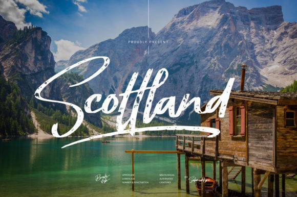 Scottland: The Elegant Textured Brushed Script for Modern Branding
