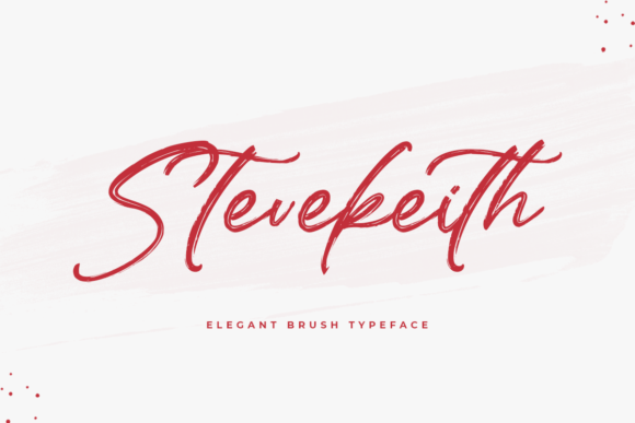Stevekeith: A Modern Brushed Script Font