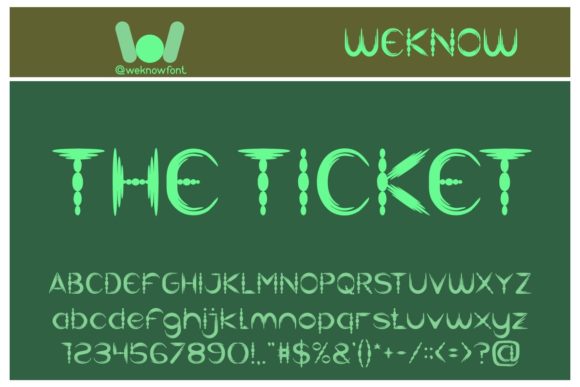 The Ticket: A Brushed Display Font for Bold Designs